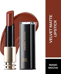 FACES CANADA Velvet Matte Hydrating Lipstick with Vitamin E (Magic Mocha 18, 3.5 g)-thumb1