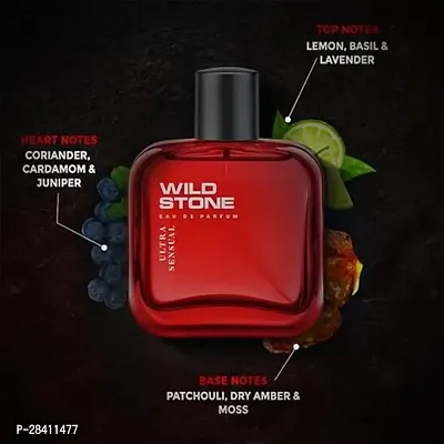 Wild Stone Ultra Sensual Long Lasting Perfume for Men, 100ml, A Sensory Treat for Casual Encounters, Aromatic Blend of Masculine Fragrances-thumb3