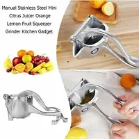 Aluminium Hand Juicer Alloy Fruit Hand Squeezer Heavy Duty Juicer Manual Fruit Press Squeezer (Silver Pack of 1)-thumb3