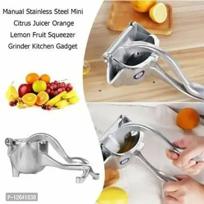 Aluminium Hand Juicer Alloy Fruit Hand Squeezer Heavy Duty Juicer Manual Fruit Press Squeezer (Silver Pack of 1)-thumb4