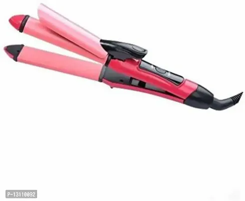 2 in 1 Hair Straightener NHC-2009 - Pink Hair Straightener&nbsp;&nbsp;(Multicolor)_N31-thumb2