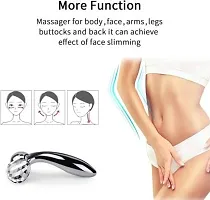 3D Y Shape Facial Massage Roller Face Slimming Massager (Silver) -301-thumb2