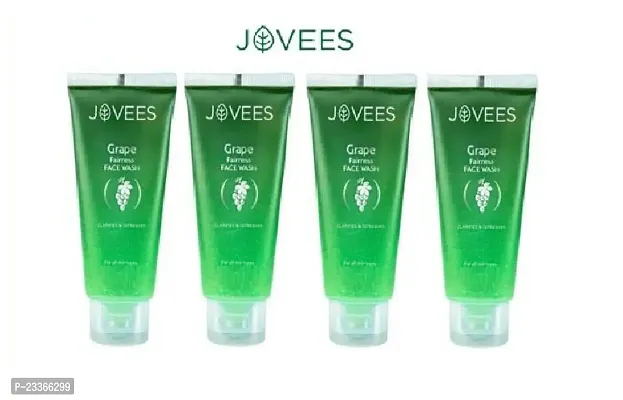 Jovees Grape Face Wash, For Brighter  Glowing Skin - Pack of 4 (50 ml X 4 = 200 ml)