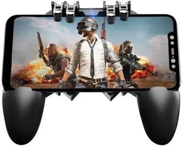 AK-66 Fire Six Finger All-in-One Universal Compatibility Metal Trigger Controller Joystick Mobile Game Controller