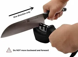 Kitchen Manual Knife Sharpener,Sharpening Tool for Ceramic Knife and Steel Knives. Knife Sharpening Steel&nbsp;&nbsp;(Plastic, Steel)-thumb1