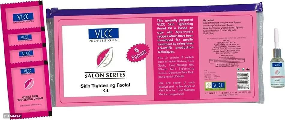 VLCC Salon Series Skin Tightening Facial Kit (5 x 42 g)-thumb3