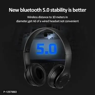 P47 Wireless Bluetooth Portable Sports Headphone Bluetooth Headset&nbsp;&nbsp;(Black, On the Ear)-thumb2
