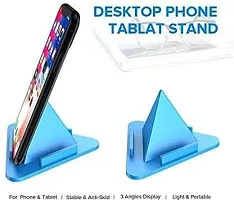Mobile Holder, Pyramid Desk Table Mobile Stand Triangle Shape - Anti Slip, Safe, Multi Angle Mobile Stand (Pack of 2)-thumb1
