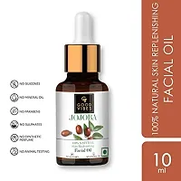 Good Vibes 100% Natural Jojoba Skin Replenishing Facial Oil, 10 ml | Lightweight Nourishing Moisturizing Formula For All Skin Types | Helps Reduce Wrinkle-thumb1