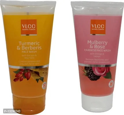 VLCC COMBO KIT OF TURMERIC  BERBERIS  MULBERRY FACE WASH (150ml*2) (300 ml)-thumb0