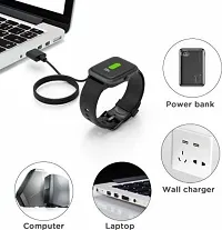 W26 Cable,Watch Charger Magnetic 2 pin,Watch Charger,W26+ 0.15 m Magnetic Charging Cable&nbsp;&nbsp;(Compatible with Smart Watch, Black, One Cable)-thumb1