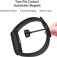 Cable Compatible with Xiaomi Mi Band 5 6 USB Charging for Mi Band 5/6 0.4 m Magnetic Charging Cable&nbsp;&nbsp;(Compatible with Mi Smart Band 5, Black, One Cable)-thumb1