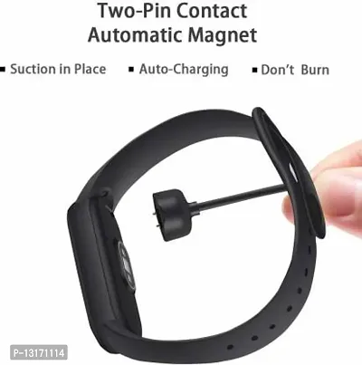Cable Compatible with Xiaomi Mi Band 5 6 USB Charging for Mi Band 5/6 0.4 m Magnetic Charging Cable&nbsp;&nbsp;(Compatible with Mi Smart Band 5, Black, One Cable)-thumb2