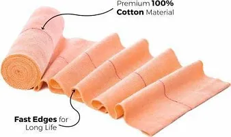 HIGH QUALITY COTTON SUPER SOFT REUSABLE MEDICAL, FITNESS DAILY USE BREATHABLE CREPE BANDAGE ROLL (15 cm x 4 Mtr)-thumb2