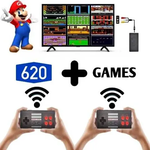 Wireless Game Box ( 620 Games in Built) AV-Out TV Video Game Players