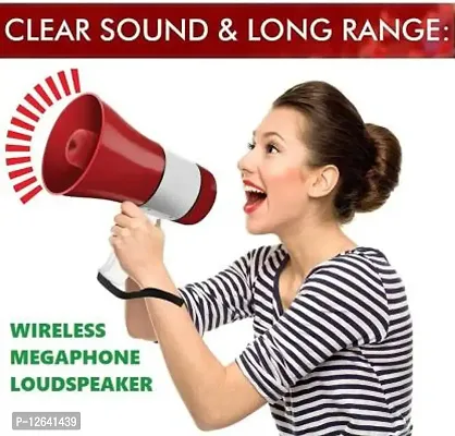 Wireless Bluetooth Megaphone Speaker/ Bullhorn Siren For Announcement With Recorder, USB And Memory card input. Talk, Record, Play Indoor, Outdoor PA System&nbsp;&nbsp;(50 W)_MP147-MegaPhone67-thumb3