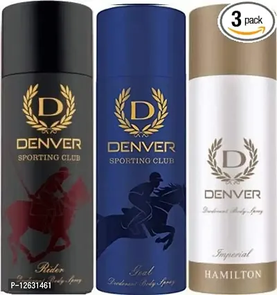 Denver Imperial, and Rider and Goal Deo Combo (165ml) - Pack of 3