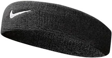 Headband&nbsp;Sweatband for Workout/ Sports Fitness/Exercise/Training/Running/Yoga (Pack of 2) - Black, White-thumb2