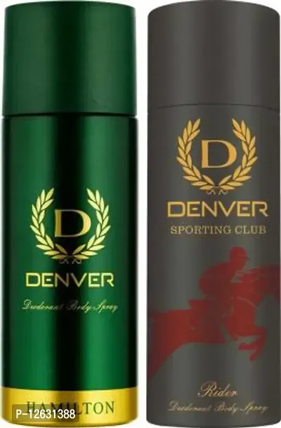 Denver Hamilton  Rider Combo Deodorant Spray - For Men&nbsp;&nbsp;(330 ml, Pack of 2)-thumb0