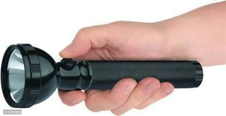 JY-SUPER 8990 (RECHARGEABLE LED TORCH) Torch (Black : Rechargeable) Torch&nbsp;&nbsp;(Black, 20.5 cm, Rechargeable)_Torch J829