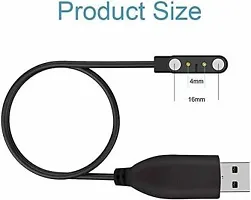 Smartwatch Charger 50 cm Magnetic Charging Cable (Compatible with W26  W26+ Smartwatch, Black, One Cable) 0.2 m Magnetic Charging Cable&nbsp;&nbsp;(Compatible with W26  W26+ Smart Watch Charging, Black, One Cable)-thumb1