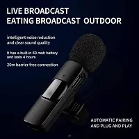 K9 Dual Wireless Lavalier Microphone for Interview Recording,Live Stream-thumb2