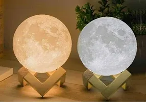 3d moon lamp jkvini Night Lamp&nbsp;&nbsp;(10 cm, Multicolor)-thumb1