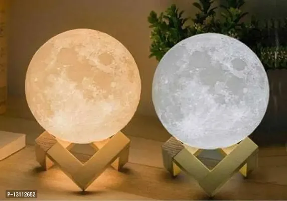 3d moon lamp jkvini Night Lamp&nbsp;&nbsp;(10 cm, Multicolor)-thumb2