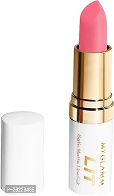 MyGlamm LIT Satin Matte Lipstick - Dynasty (Multicolor, 4.5 g)