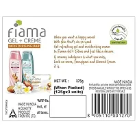 Fiama Gel Cregrave;me Moisturizing Bar, Frangipani And Almond Cream, For Creamy Indulgence, 125g Soap (Pack of 3)-thumb1