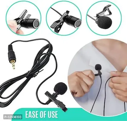Clip On Lapel Wired Microphone Tie Pocket Collar Clip Mic Cell Phone Laptop Tablet Recording Android Microphone-thumb0
