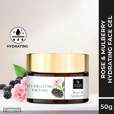 Good Vibes Rose and Mulberry Gel - 50 g - Smoothing and Hydrating Formula for Skin Brighteningnbsp;