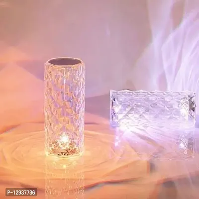 3 Touch Diamond Crystal Lamp,Crystal Rose Lamp,16 Color RGB Changing LED Lights