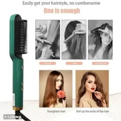 HAIR BRUSH ELECTRIC PROFESSIONAL HAIR STAIGHTNING COMB HAIR STRAIGHTNER Hair Straightener Brush&nbsp;1QTY-thumb2
