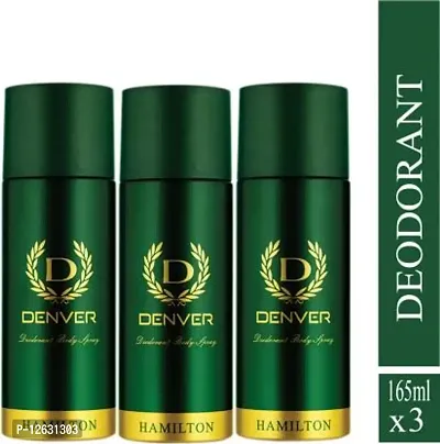 Denver Hamilton Deo Body Spray Deodorant Spray (495 ml, Pack of 3)-thumb2