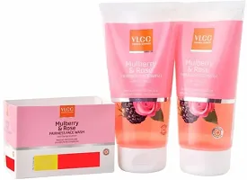 VLCC Mulberry and Rose Fairness Face Wash - Pack of 2 (150 ml each)-thumb3