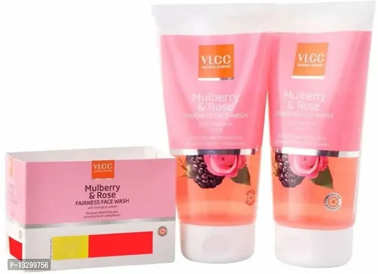 VLCC Mulberry and Rose Fairness Face Wash - Pack of 2 (150 ml each)-thumb4