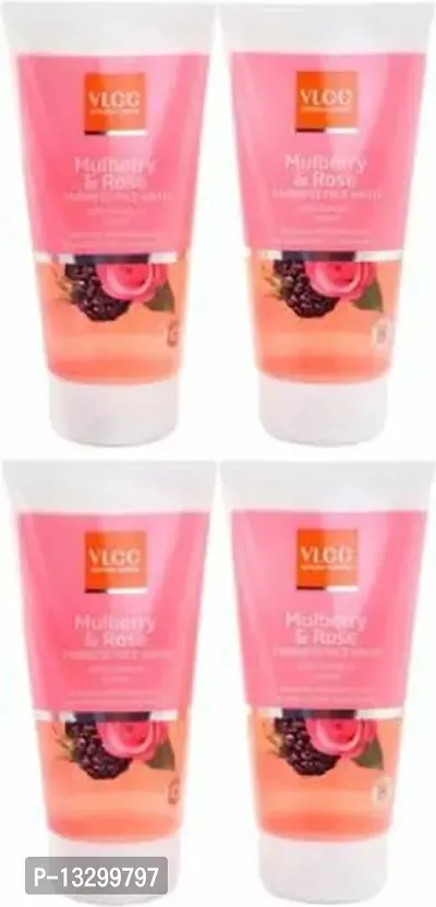 VLCC Mulberry  Rose Epic Face Wash - Pack of 4 (150 ml each) (600 ml)