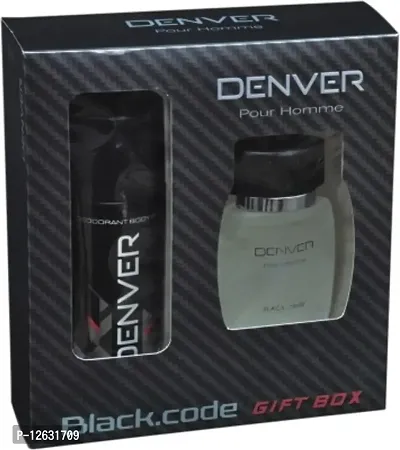 Denver Black Code Gift Set (Perfume 60 ML+Deo 150 ML) Combo Set