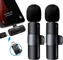 Dual Wireless Microphone for Vlogging Interview Live Streaming YouTube Video-thumb1