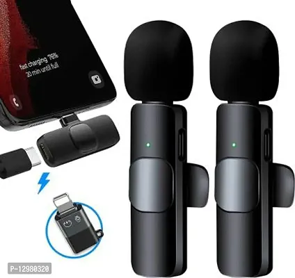 Dual Wireless Microphone for Vlogging Interview Live Streaming YouTube Video-thumb2