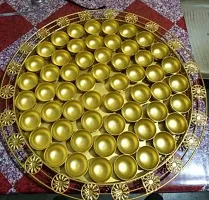 56 bhog thali 20 inch in gold finish Iron&nbsp;(1 Pieces, Gold)Chhappan Bhog Thaal 216-thumb2