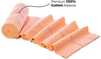 Cotton Crepe Bandage Roll - Sports Wrist Wrap Straps - with Bandage Clips (10 cm X 4 Mtr)-thumb1