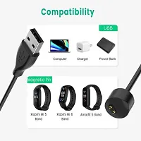 USB Charger Cable for Xiaomi MI Band 5(Black) Fitness Band (Black, Pack of 1) 0.15 m Micro USB Cable (Compatible with Fitness band, Black) 0.2 m Power Sharing Cable&nbsp;&nbsp;(Compatible with wrist watch, Black)-thumb3