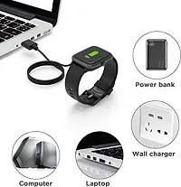 Replacement 2 Pin to USB 0.5 m Magnetic Charging Cable&nbsp;&nbsp;(Compatible with Smart Watch W26 /W26+, Black, One Cable)-thumb1