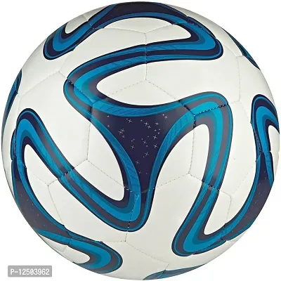Blue Brazuca Football (Size-5) Football - Size: 5 (Pack of 1, Multicolor)-thumb0
