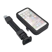 Waterproof Mount Stand for Bike/rcycle Mobile Holder Zip Pouch Style - 5.5 inch to 7 inch-thumb1