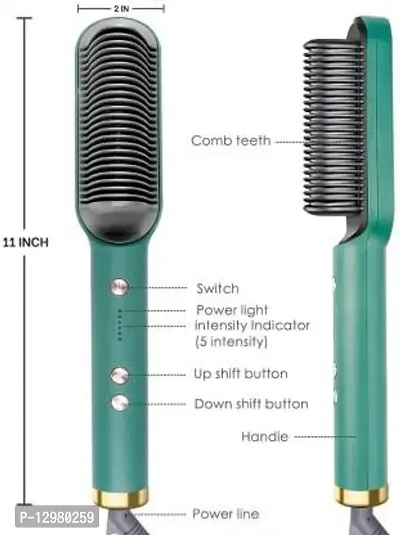 Straightener Hair Styler  Brush Comb Fast Heating, 5 Temp Setting, Anti-Scald Hair Straightener Brush&nbsp;&nbsp;-thumb0
