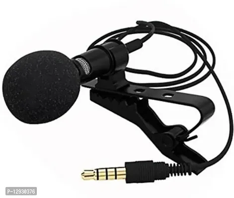 Common 3.5mm Clip Microphone | Collar Mike for Voice Recording | Mic Mobile, PC, Laptop, DSLR Camera Microphone-thumb0