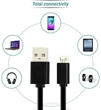 1 Mtr Micro USB Cable&nbsp;(Compatible with Asus Zenfone Max Pro M1, Asus Zenfone Max Pro M2, Black, One Cable)-thumb2